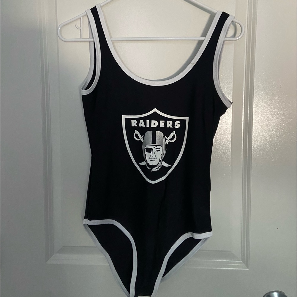 black raiders forever 21 bodysuit